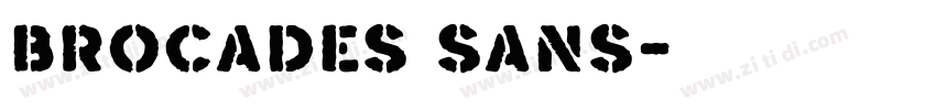 Brocades Sans字体转换